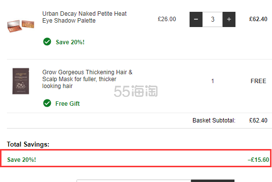 【限时解禁直邮】8折！Urban Decay Naked Heat 迷你眼影盘