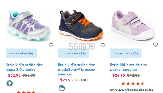 Stride Rite 喜健步：折扣区精选儿童春夏凉鞋、运动鞋等