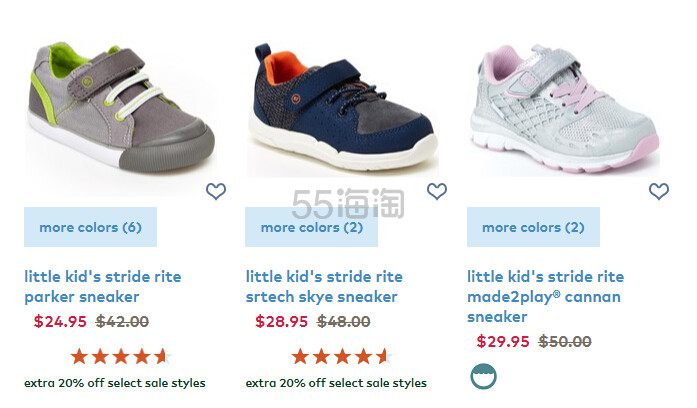 Stride Rite 喜健步：折扣区精选儿童春夏凉鞋、运动鞋等