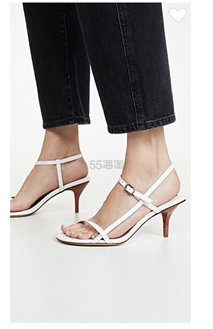 JAGGAR Strappy Sandals 白色绑带高跟鞋