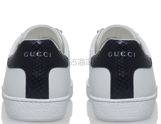 【定价优势】Gucci Ace 黑尾男女同款小白鞋
