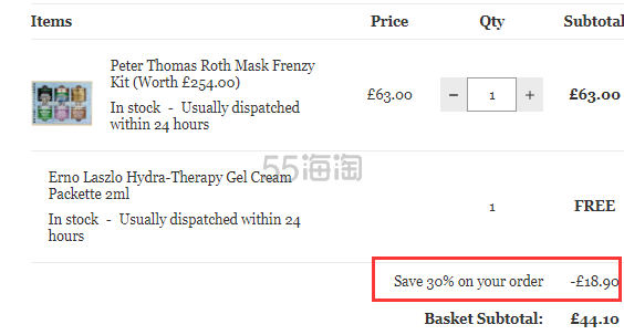 1盒免费直邮！Peter Thomas Roth PTR 彼得罗夫 限量面膜套装 6×50ml