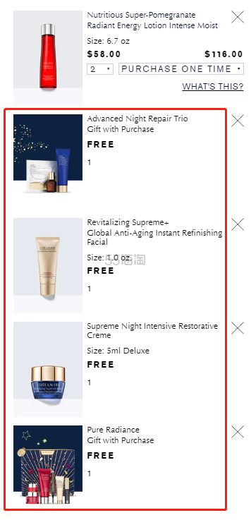 12件好礼!Estee Lauder 雅诗兰黛新红石榴高光水 200ml $58(约411元)