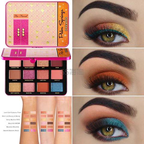 上新！Too Faced 新品 PALM SPRINGS DREAMS 眼影盘