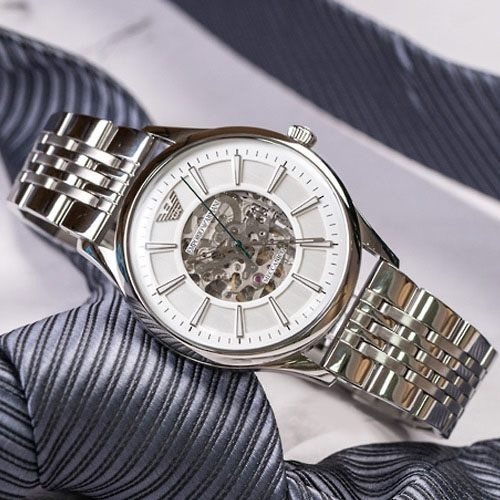 【55专享】Emporio Armani 安普里奥·阿玛尼 Dress 系列 银色男士气质腕表 AR1945