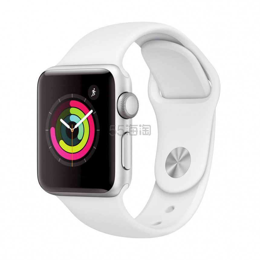 银色 黑色好价 Apple Watch Series 3 苹果手表gps版38mm 铝合金运动款 199 约1415元