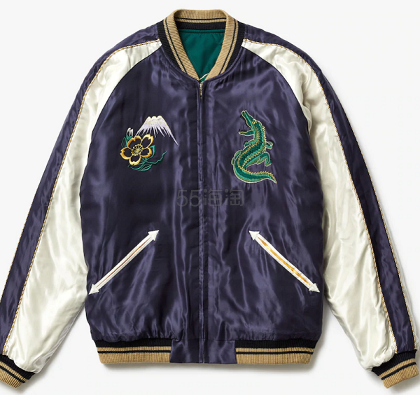 Unisex Lacoste x Tailor Toyo 联名 Reversible Bomber 双面横须贺夹克
