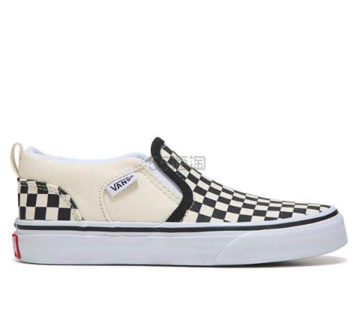 【第2件半价】Vans 万斯 Asher 棋盘格一脚蹬 中、大童款
