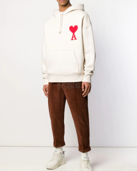 AMI PARIS 白色连帽卫衣