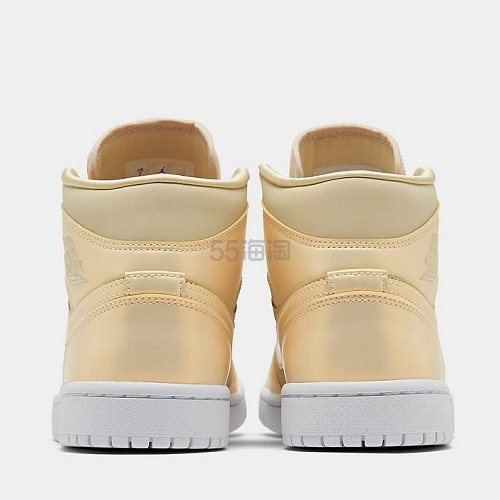 【新款上架】Air Jordan 1 Mid 变色龙 鹅毛黄柠檬 女子篮球鞋