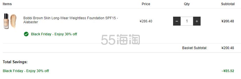 【解禁直邮】7折换码！Bo*bbi Brown 芭比波朗清透持妆粉底液