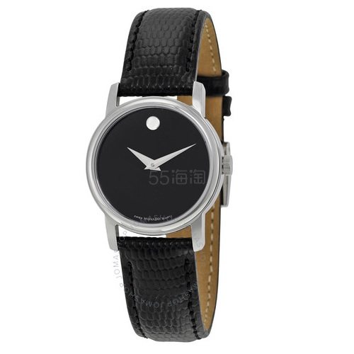 有货！Movado 摩凡陀 Museum 博物馆系列 女士极简时装腕表 2100004