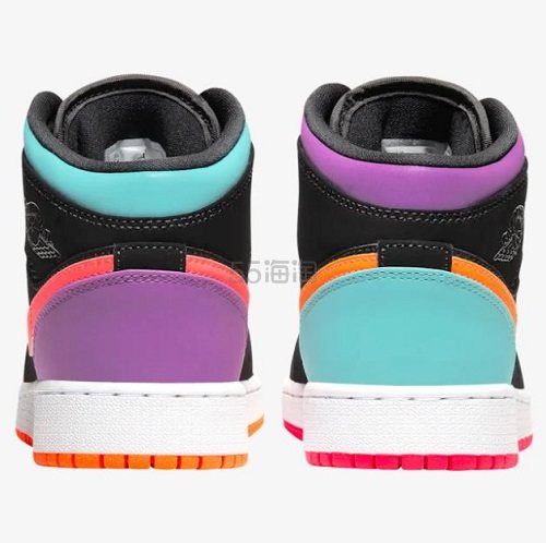 Air Jordan 乔丹 AJ1 Mid 大童款篮球鞋 糖果鸳鸯