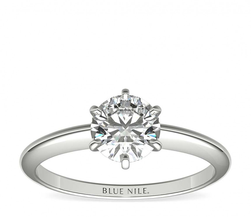 【55专享】Blue Nile中国官网：经典4、6爪系列订婚戒托