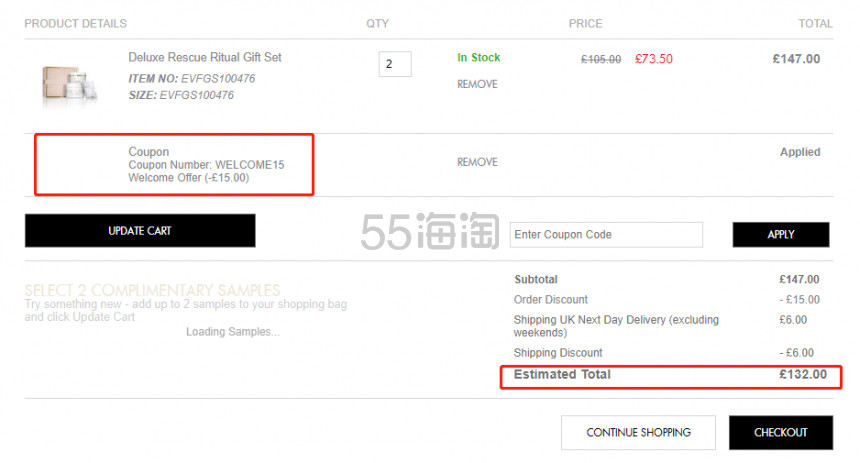 凑单2套6.3折！EVE LOM 圣诞礼盒 卸妆膏200ml+*面膜100ml+洁面巾
