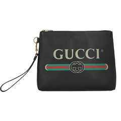 Gucci Logo 牛皮手拿包