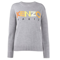 KENZO logo刺绣毛衣