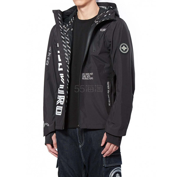 【两件额外9折】EVISU 福神官网 男士连帽外套