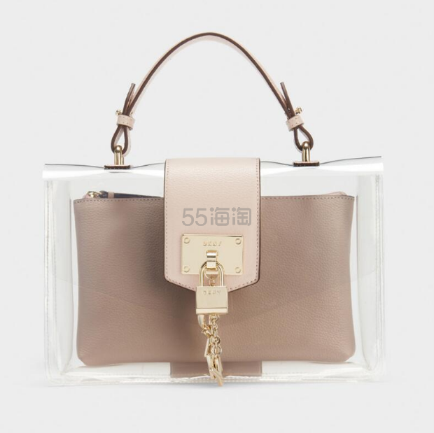 DKNY 官网 ELISSA CLEAR FLAP 透明单肩包
