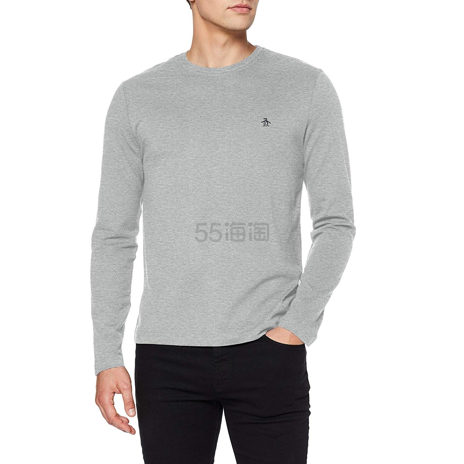 【中亚Prime会员】Original Penguin 企鹅牌 男士纯棉长袖T恤