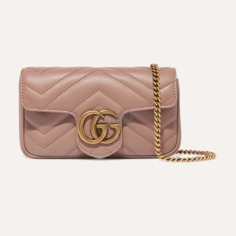 【限时*】Gucci GG Marmont 迷你绗缝纹链条包