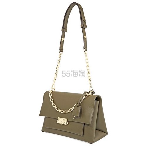 【55专享】Michael Kors Cece 橄榄绿色单肩包 中号