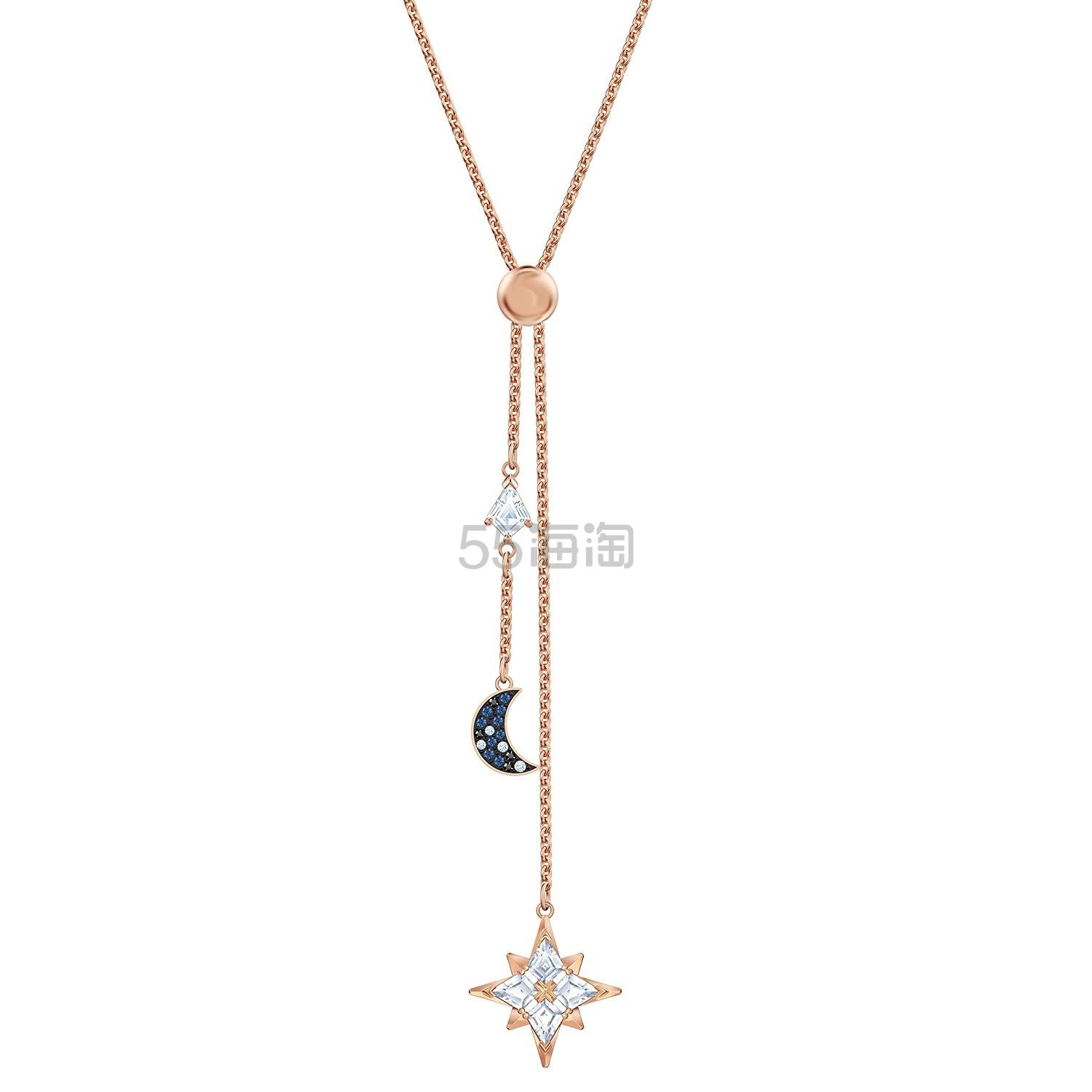 【中亚Prime会员】Swarovski 施华洛世奇 5494357 幸运星星月亮双坠项链