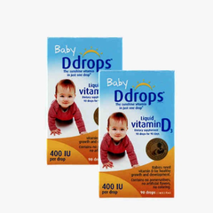 【返利1.44%】Baby Ddrops 婴儿复合维生素D3滴剂400IU 90滴*2瓶