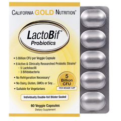 California Gold Nutrition 双叉乳杆菌益生菌 60粒