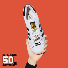 品牌日！【返利5.76%】adidas 阿迪达斯 三叶草 SUPERSTAR 50周年纪念款运动鞋