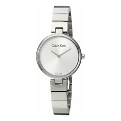 Calvin Klein 卡尔文·克莱因 Authentic 系列 银色女士时装腕表 K8G23146