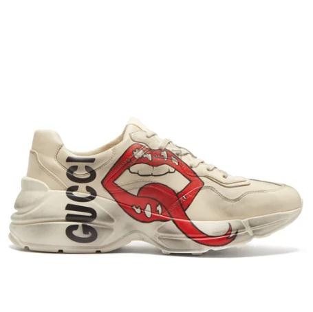 GUCCI Rhyton 印花图案小脏鞋