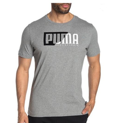PUMA Flock Graphic 男士灰色T恤衫