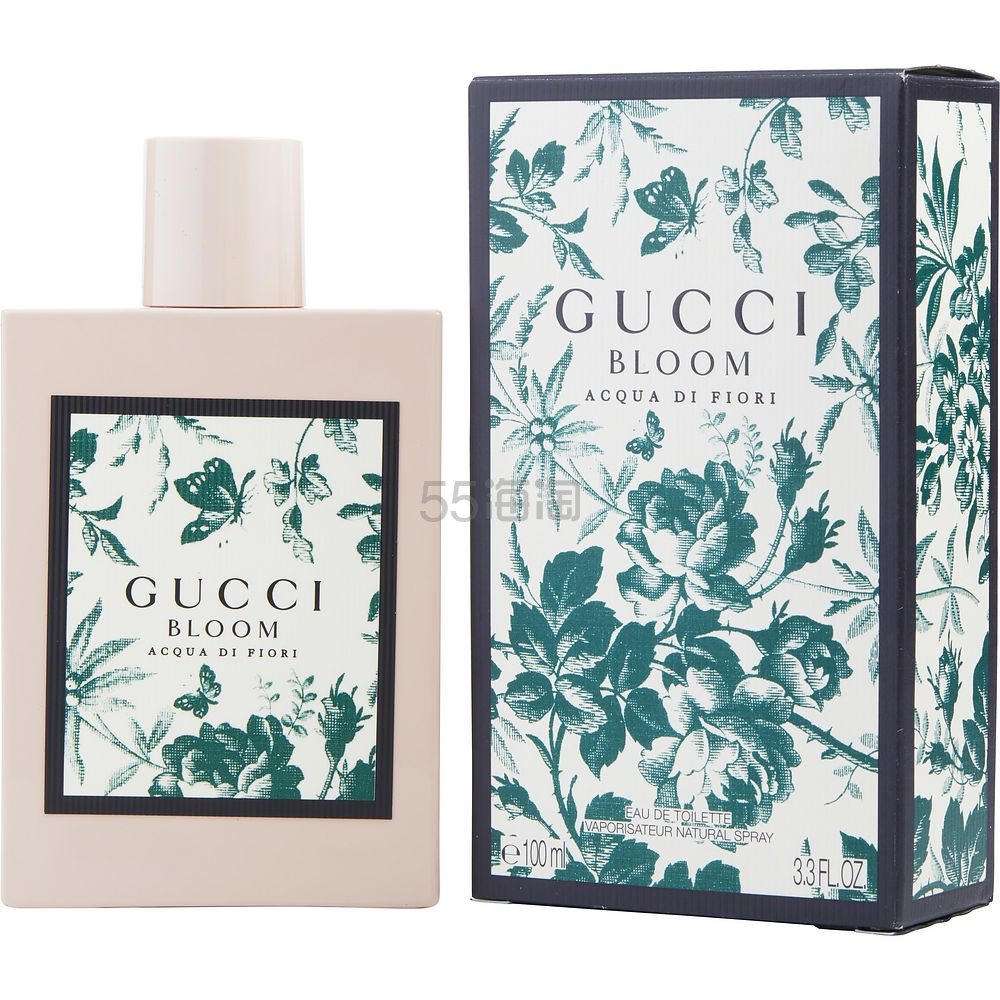 直邮*】Gucci 古驰BLOOM 绿色繁花之水女士淡香水100ml,海淘返利-55海淘