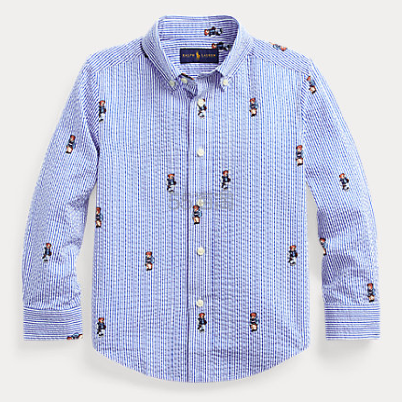 Ralph Lauren 拉夫劳伦官网 Boating Bear 小熊儿童衬衫