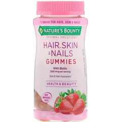 Nature's Bounty 自然之宝 护发、护肤、护甲维生素软糖 草莓味 80粒