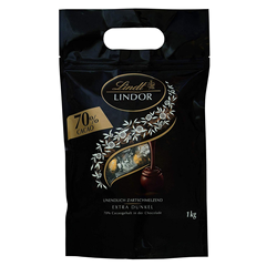 【含税直邮】Lindt 瑞士莲 Lindor 软心巧克力球 70%浓黑巧克力 1kg