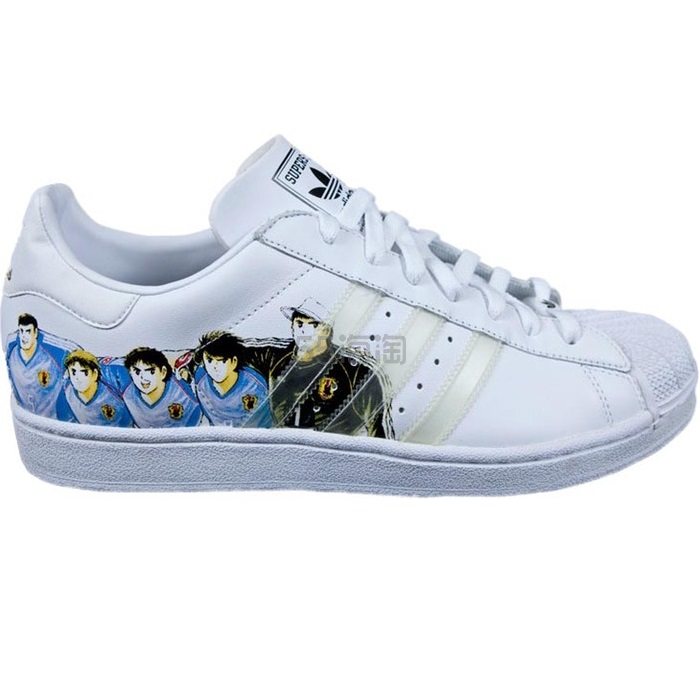adidas 阿迪达斯Superstar Captain Tsubasa 足球小将特别款贝壳头,海淘 オンライン販売店 adidas STAR SUPER superstar35周年adidas スニーカー