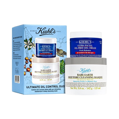 Kiehl's 科颜氏官网 高保湿清爽面霜+亚马逊白泥面膜套装