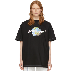 ADER error 黑色 Earth Graphic  T恤
