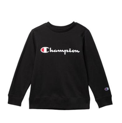 Champion French Terry HD 童款黑色卫衣