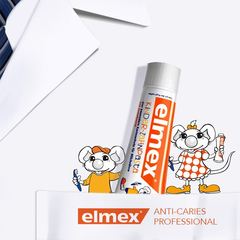 【返利14.4%】瑞士 elmex 儿童含氟防蛀牙膏 0-6岁 61g*2