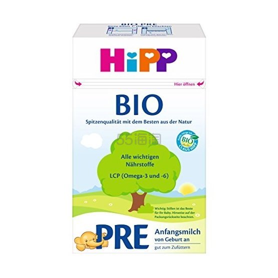 【中亚Prime会员】Hipp 喜宝 Bio 婴幼儿奶粉 Pre段 600g*4盒