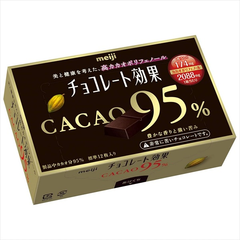 【日亚自营】Meiji 明治 CACAO 效果95%高浓度纯黑巧克力 60g*5