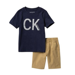 Calvin Klein 小童款T恤短裤套装