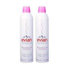 【20日10点】Evian 依云 保湿舒缓矿泉水喷雾 300ml*2瓶装