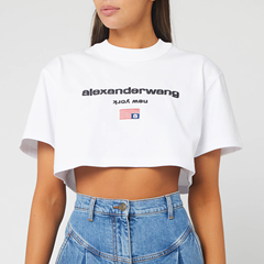 Alexander Wang 短款女士 T 恤