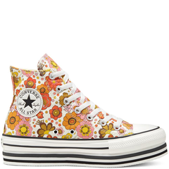 Converse 匡威 All Star 花卉厚底高帮鞋