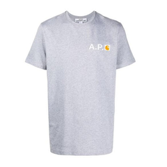 A.P.C. logo男士短袖T恤