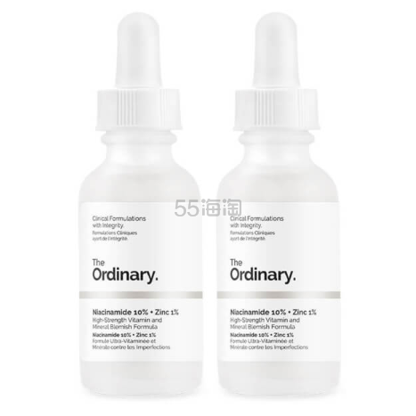 The Ordinary 烟酰胺锌*精华 30ml*2瓶
